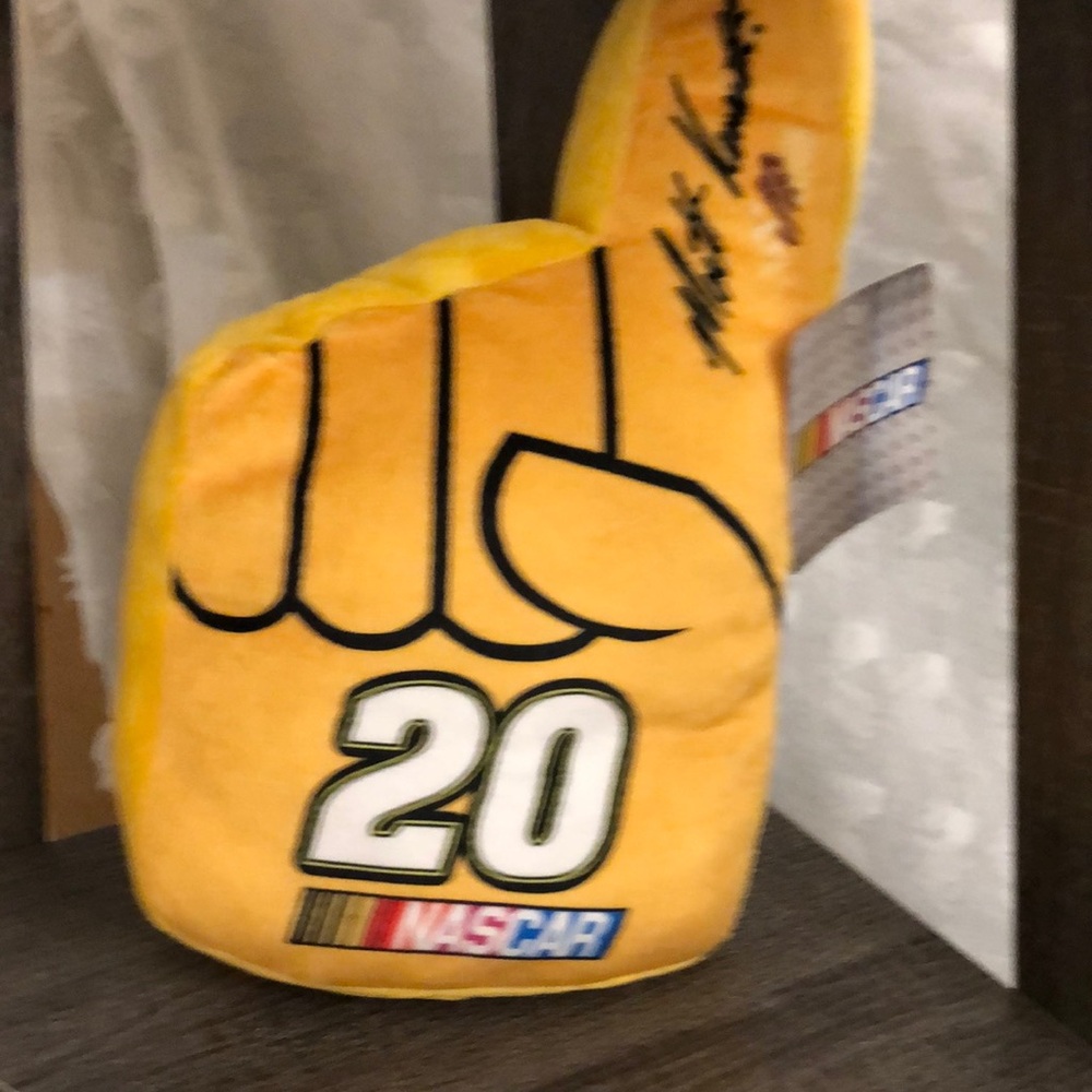 NASCAR Yellow Foam Finger Plush